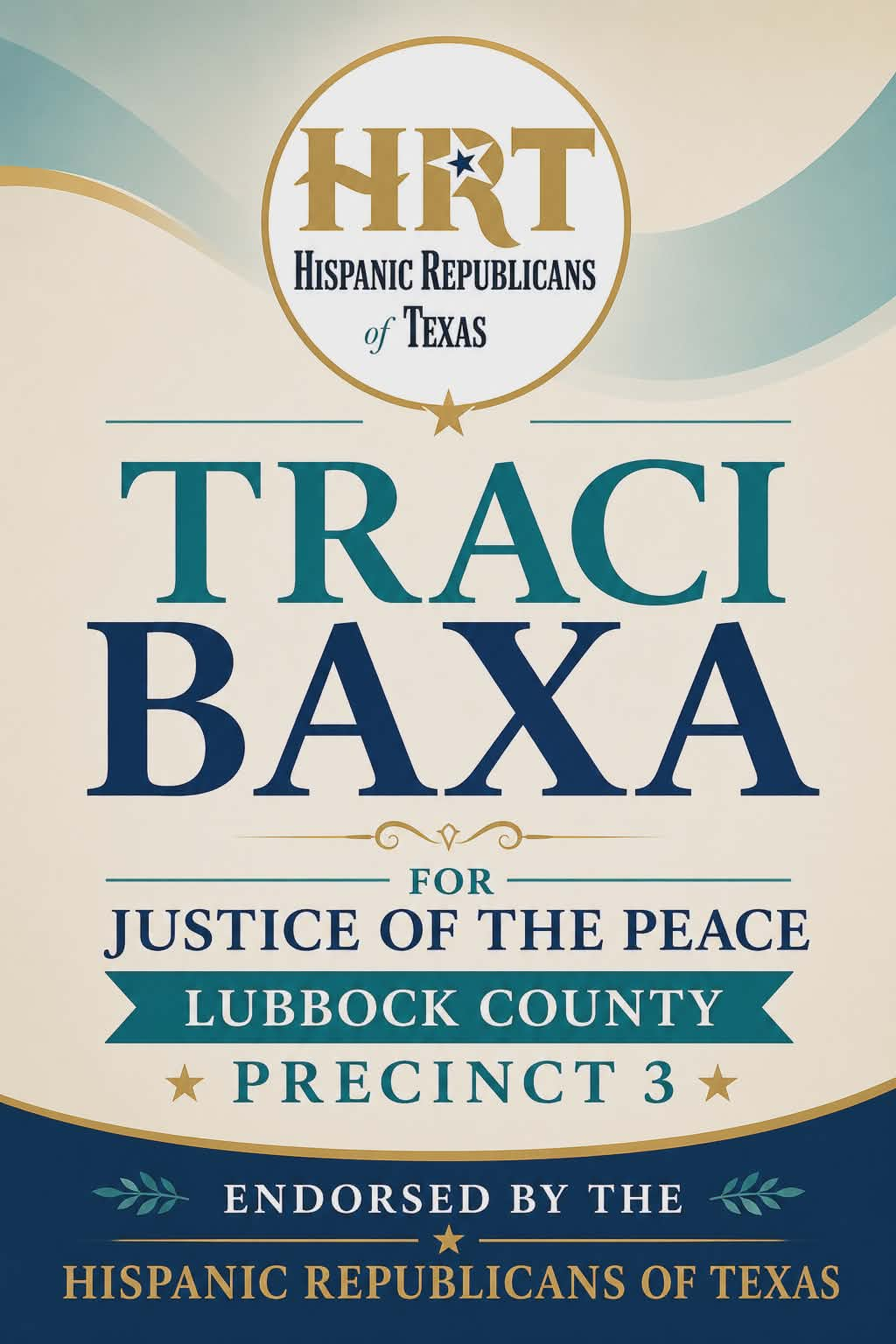 Hispanic Republicans of Texas endorses Traci Baxa for Justice of the Peace, Lubbock County Precinct 3